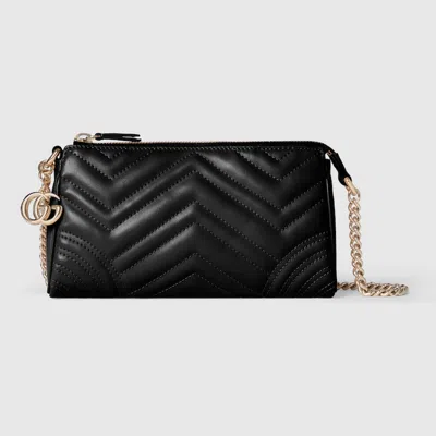 Gucci Gg Marmont Small Shoulder Bag In Black