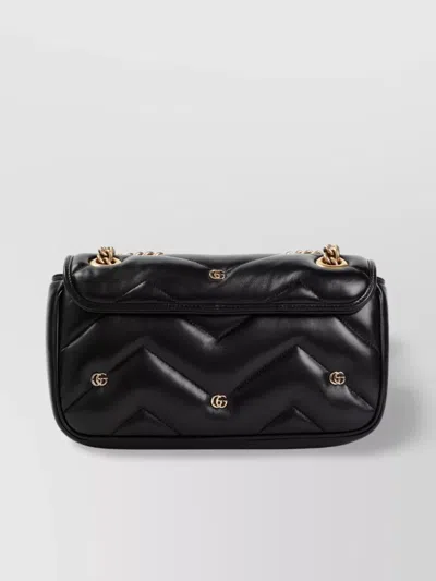 Gucci Gg Marmont Small Shoulder Bag In Black
