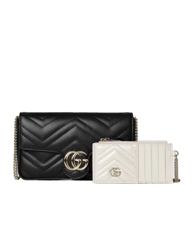 Gucci Gg Marmont Small Shoulder Bag In Black