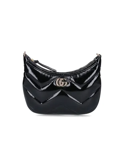 Gucci Gg Marmont Small Shoulder Bag In Black