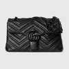 Gucci Gg Marmont Small Shoulder Bag In Black
