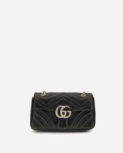 Gucci Women Gg Marmont Small Shoulder Bag In Black