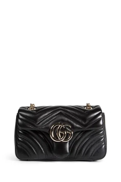 Gucci Gg Marmont Small Shoulder Bag In Black