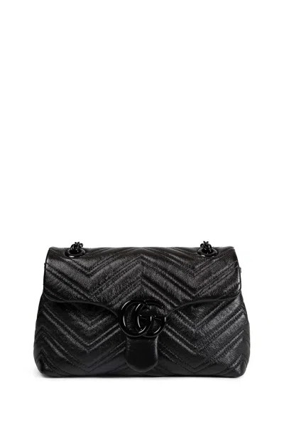 Gucci Gg Marmont Small Shoulder Bag In Black