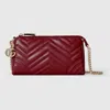 Gucci Gg Marmont Small Shoulder Bag In Burgundy
