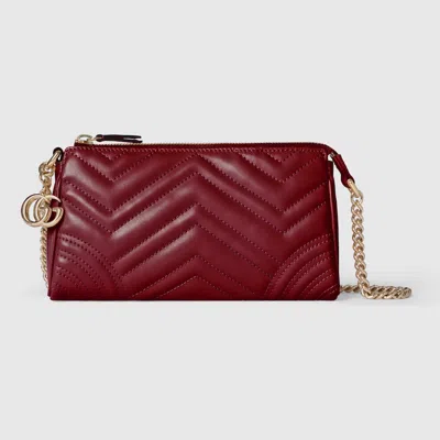 Gucci Gg Marmont Small Shoulder Bag In Burgundy