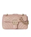 Gucci Gg Marmont Small Shoulder Bag In Pink