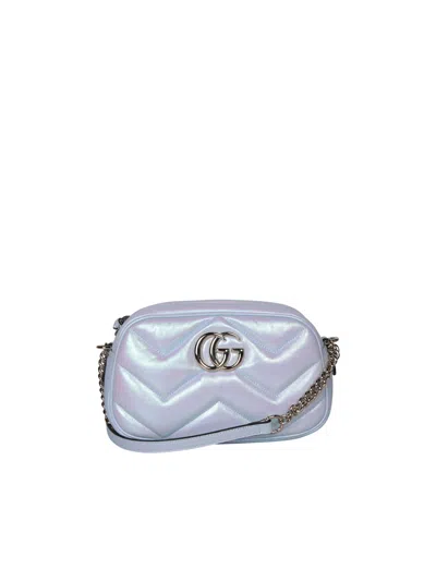 Gucci Gg Marmont Small Shoulder Bag In White