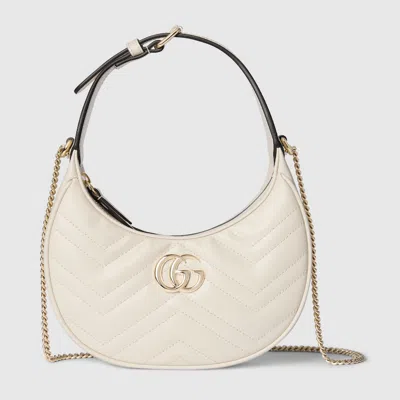 Gucci Gg Marmont Small Shoulder Bag In White