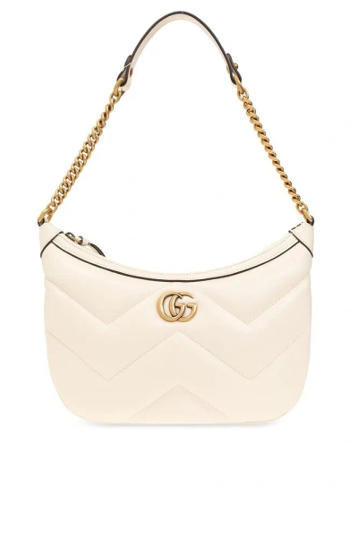 Gucci Women's Gg Marmont Small Shoulder Bag White | 777263aac74