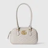 Gucci Gg Marmont Small Top Handle Bag In White