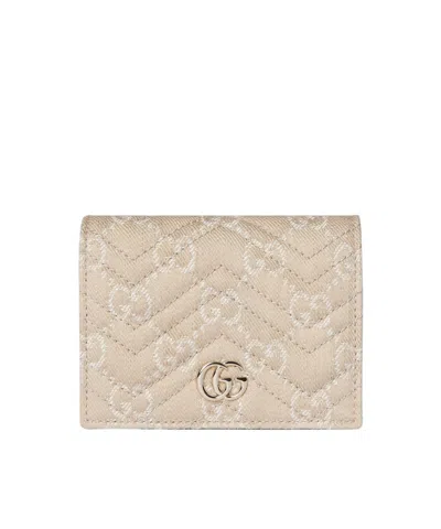 Gucci Gg Marmont Small Wallet In Brown