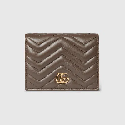 Gucci Gg Marmont Small Wallet In Brown