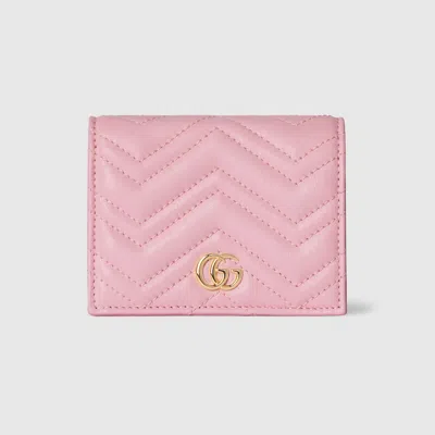 Gucci Gg Marmont Small Wallet In Pink