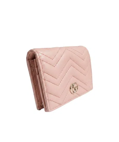 Gucci Gg Marmont Small Wallet In Pink
