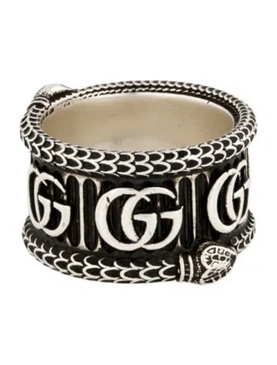 Pre-owned Gucci Gg Marmont Snake Ring In Multicolor