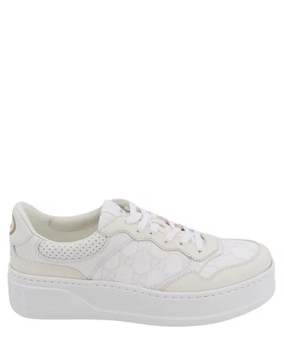Gucci Gg Marmont Sneakers In White