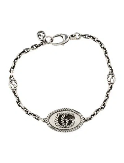 Pre-owned Gucci Gg Marmont Station Bracelet, 7" In Multi