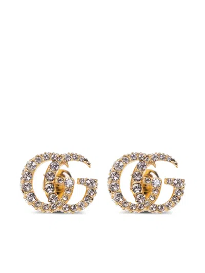 Gucci Gg Marmont Stud Earrings In Gold