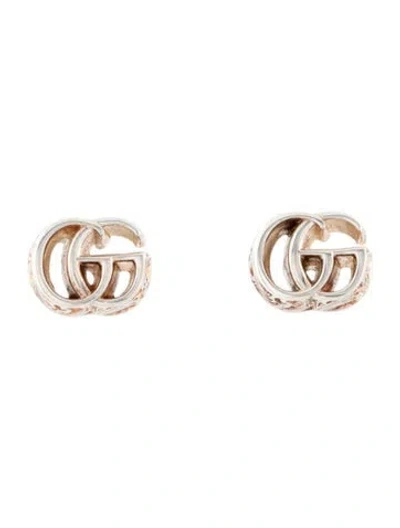 Pre-owned Gucci Gg Marmont Stud Earrings In Multicolor