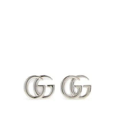 Gucci Gg Marmont Stud Earrings In Silver