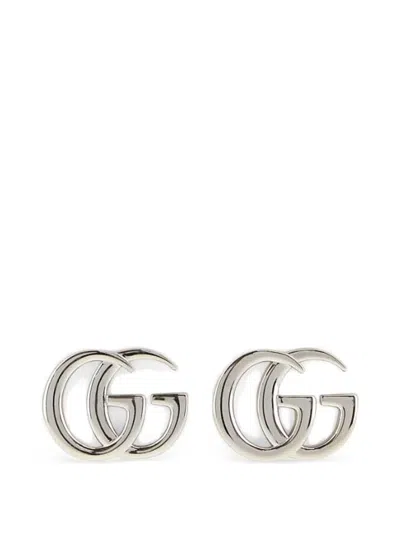 Gucci Gg Marmont Stud Earrings In Silver