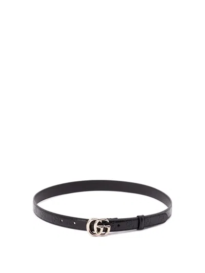 GUCCI `GG MARMONT` THIN BELT