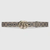 Gucci Gg Marmont Thin Belt In Blue