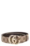 Gucci Gg Marmont Thin Belt In Gg Supreme