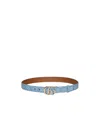 Gucci Gg Marmont Thin Belt In Multi