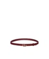 Gucci Gg Marmont Thin Belt In Red