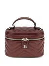 Gucci Gg Marmont Top-handle Handbag In Red