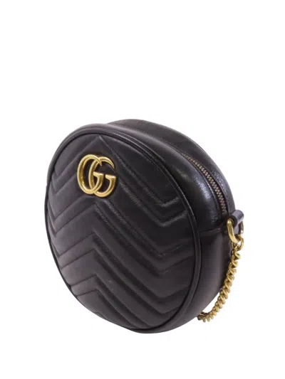 Pre-owned Gucci Gg Marmont Tote Bag In Black