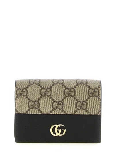 Gucci Gg Marmont Two-tone Wallet In Multicolor