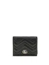 Gucci Gg Marmont Card Case Wallet In Black