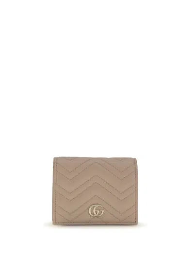 Gucci Gg Marmont Wallet In Brown