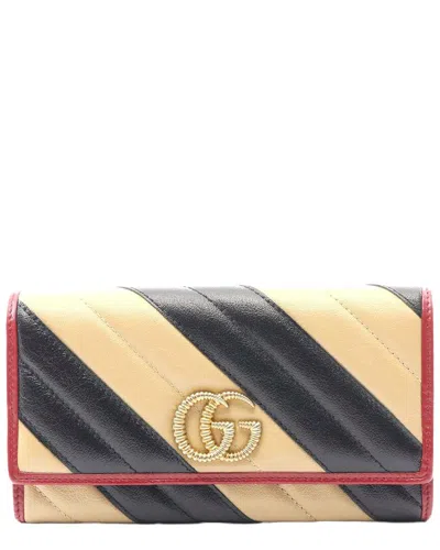 Gucci Gg Marmont Wallet (authentic Pre-loved) In Brown