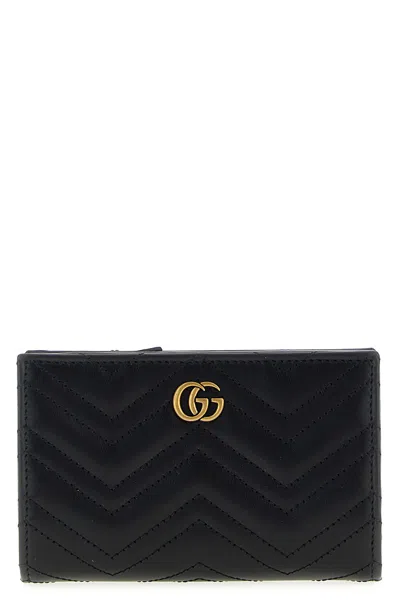 Gucci 'gg Marmont' Wallet In Black