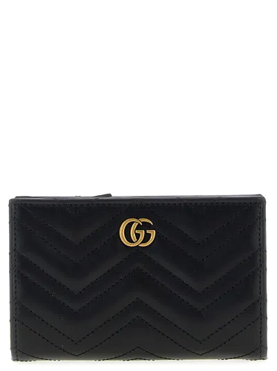 Gucci 'gg Marmont' Wallet In Black