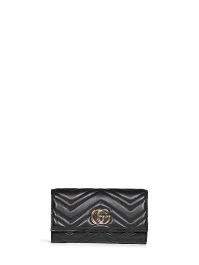 Gucci Gg Marmont Wallet In Black