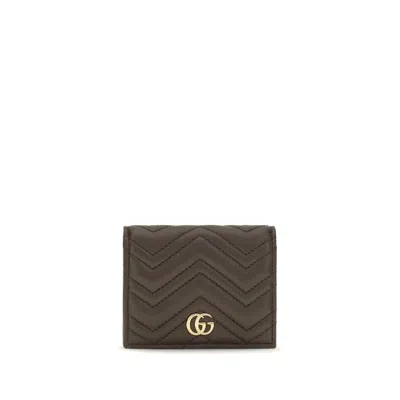 Gucci Gg Marmont Wallet In Animal Print