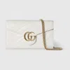 Gucci Gg Marmont Wallet On Chain In White