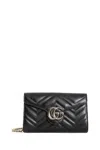 Gucci Gg Marmont Wallet On Chain In Black
