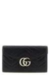 Gucci 'gg Marmont' Wallet On Chain In Black