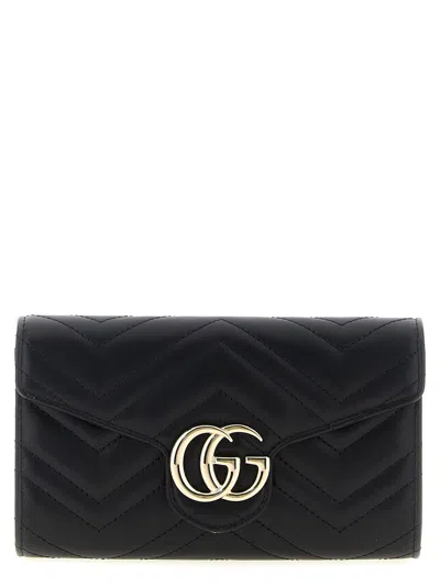 Gucci Gg Marmont Wallet On Chain In Black