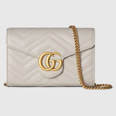 Gucci Gg Marmont Super Mini Bag In Grey