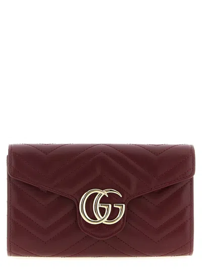 Gucci 'gg Marmont' Wallet On Chain In Brown