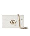 Gucci Gg Marmont Wallet On Chain In White