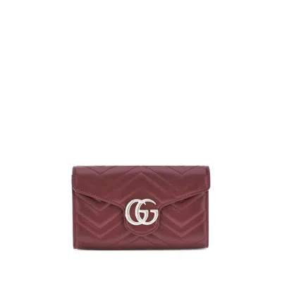 GUCCI GG MARMONT WALLET WITH CHAIN