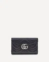 Gucci Women Gg Marmont Wallet With Chain In Black
